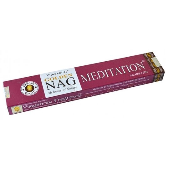 Immagine di Vijayshree Incense Golden Nag Meditation 15 g