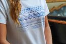 Bild von Shirt Blue Spirit in weiss/indigo-blue von The Spirit of OM