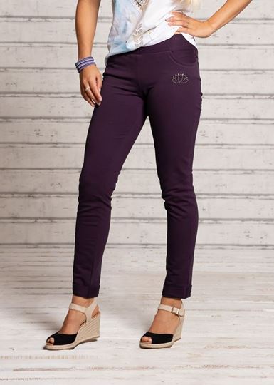 Image sur Jeggings lang in aubergine von The Spirit of OM