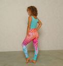 Image sur Yoga Leggings Indian Spirit in mango-pink-blue von The Spirit of OM