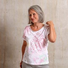 Bild von T-Shirt Fancy in weiss-bunt von The Spirit of OM