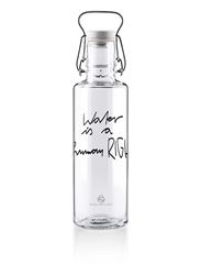 Bild von Trinkflasche water is a human right 0.6l von soulbottles