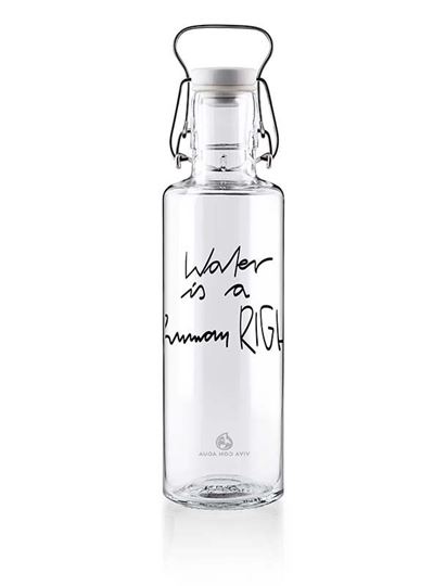Image sur Trinkflasche water is a human right 0.6l von soulbottles