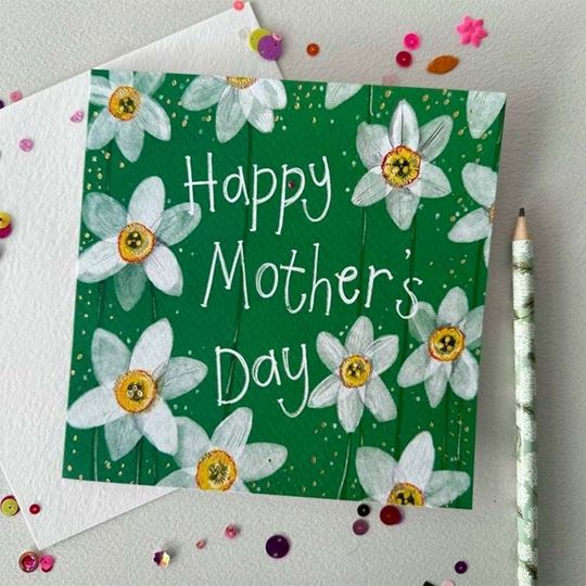Immagine di SPRS56 NARCISSI MOTHERS DAY CARD