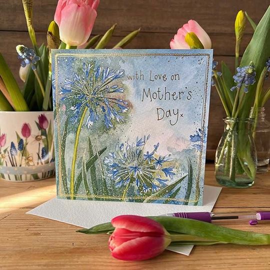 Bild von AGAPANTHUS MOTHERS DAY CARD