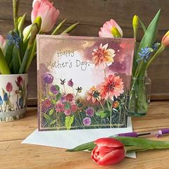 Picture of DAHLIAS MOTHERS DAY CARD