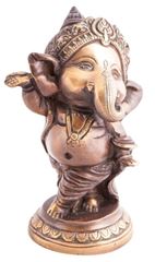 Immagine di Tanzendes Ganesha Baby aus Messing, 12.5 cm