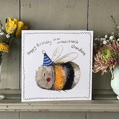 Picture of BEE GRANDSON SPARKLE CARD
