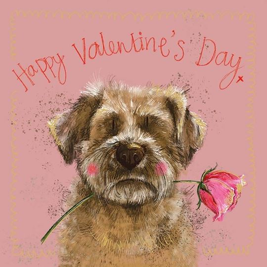 Bild von SPRS67 BORDER VALENTINE CARD