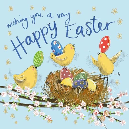 Bild von SPRS73 NEST EGG EASTER CARD