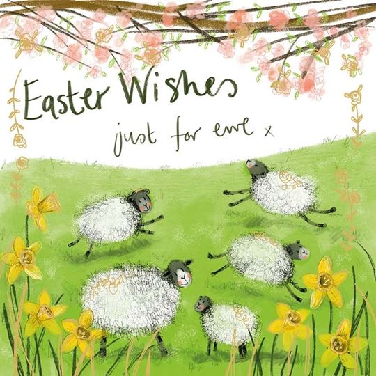 Bild von SPRS74 EASTER FLOCK EAST CARD