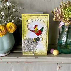 Bild von HAPPY EASTER CHICKEN AND SHEEP