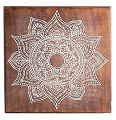 Picture of Energiebild Mandala weiss aus MDF