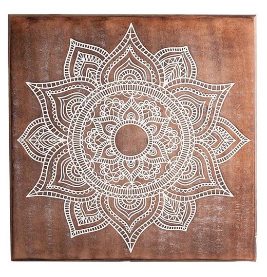 Image sur Energiebild Mandala weiss aus MDF