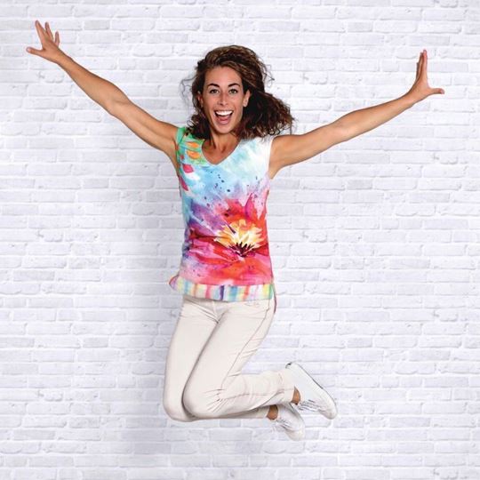 Bild von Bluse Happiness in bunt von The Spirit of OM