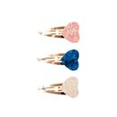 Image sur Hairclips Hearts Glitter (2/card) Assorted 3 colours, VE-21