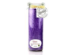 Bild von Big-Jumbo Lavendel-Lemongrass Duftkerze im Glas in violett