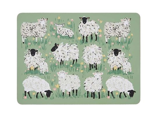 Image sur Woolly Sheep Cork Placemat - Ulster Weavers