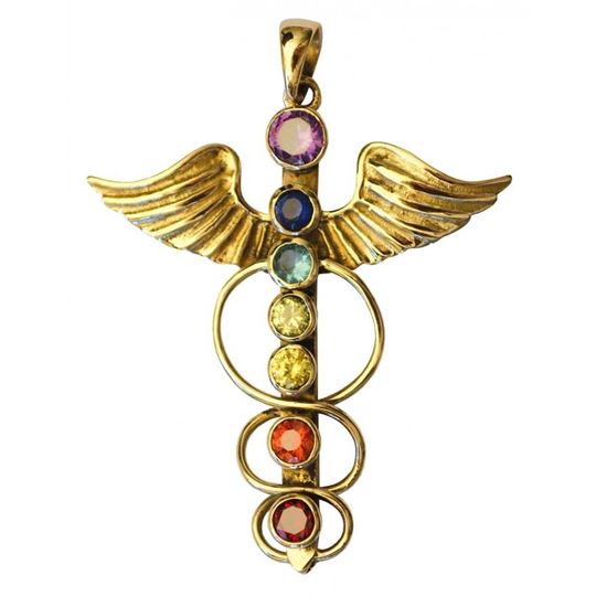 Immagine di Anhänger Kundalini-Schlange 4 cm, Messing