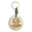Picture of Schlüsselanhänger Om Lotus Stein weiss/gold 9cm