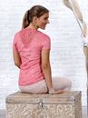 Bild von Spitzenshirt mit 1/4 Arm in flamingo von The Spirit of OM