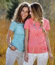 Bild von Spitzenshirt mit 1/4 Arm in flamingo von The Spirit of OM