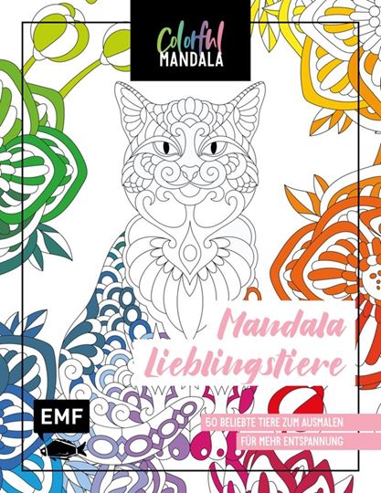 Image sur Colorful Mandala – Mandala –Lieblingstiere
