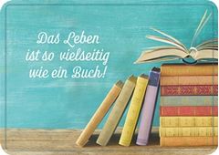 Bild von Postkarte. Das Leben ist so vielseitigwie ein Buch! 10 Ex.