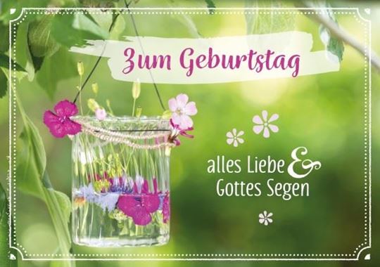 Picture of Zum Geburtstag alles Liebe und GottesSegen 6 Ex.