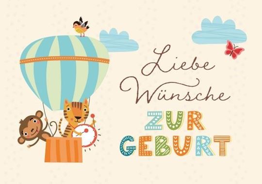 Immagine di Liebe Wünsche zur Geburt 6 Ex.