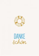 Bild von Postkarte. Dankeschön