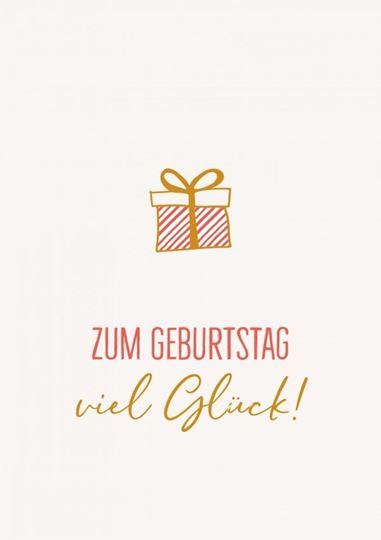 Bild von Postkarte. Zum Geburtstag viel Glück 6Ex.