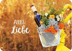 Bild von Postkarte. Alles Liebe