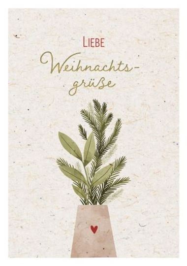 Image sur Doppelkarte. Liebe Weihnachtsgrüsse 6Ex.