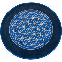Picture of Teppich Blume des Lebens , blau