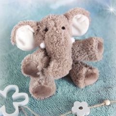 Bild von Plüsch-Elefant Olli sitzend, 15 cm