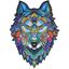Picture of Majestic Wolf, Holz-Puzzle mittel, 185 Teile
