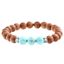Bild von Motivation Crystal-Apfelholz-Armband mit Türkis