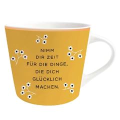 Immagine di Nimm dir Zeit Porzellantasse mit Echtgold-Veredelung