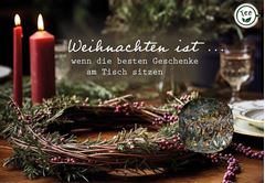 Picture of Weihnachten ist, wenn die besten Geschenke am Tisch sitzen