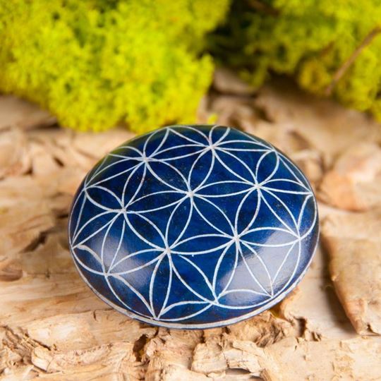 Image sur Handschmeichler Lebensblume, blau