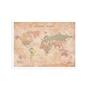 Picture of Miss Wood Cork Map - World - M Oldschool