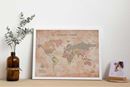 Picture of Miss Wood Cork Map - World - M Oldschool