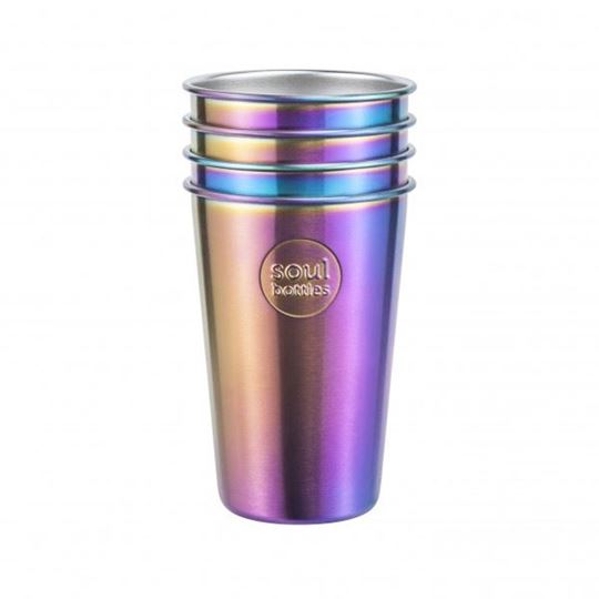 Immagine di soulcup steel UTOPIA Edelstahl-Becher 0.4 l - 4er Pack