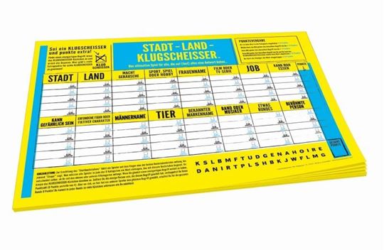 Image sur Stadt-Land-Klugscheisser - Spielblock