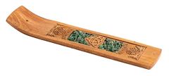 Picture of Keltischer Knoten mit Aventurin Holzhalter für Räucherstäbchen