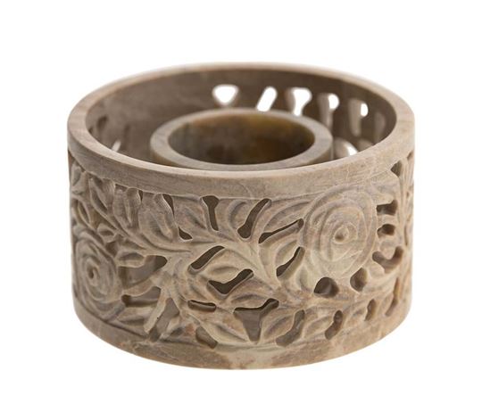 Bild von Smudge Bowl, Yara klein Speckstein, handgeschnitzt