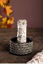 Bild von Smudge Bowl, Blume des Lebens klein Speckstein, handgeschnitzt