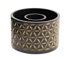 Bild von Smudge Bowl, Blume des Lebens gross Speckstein, handgeschnitzt