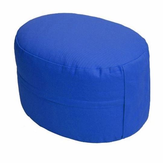 Immagine di Meditationskissen Classic OVAL Höhe 21 cm in Marineblau von Lotus Design